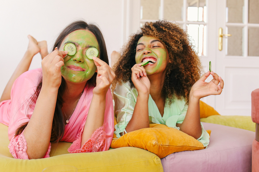 Young Women Facemask for Self-Care 